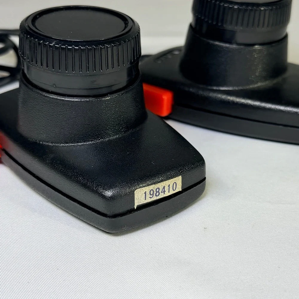 Gemini Paddle Controllers Pair for Atari 2600 Vintage Retro Gaming Black Red